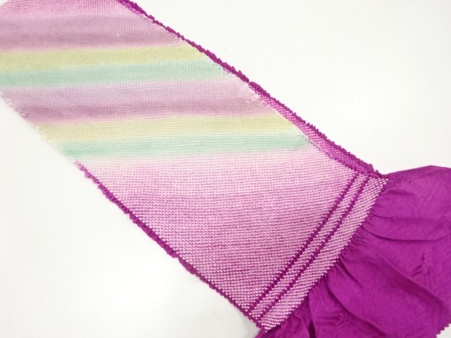 JAPANESE KIMONO / SHIBORI OBIAGE FOR FURISODE